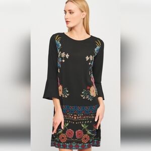 Desigual Dress Black Floral Size S